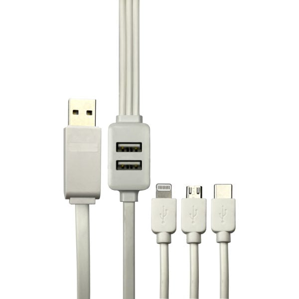 SmartTuff 5-in-1 USB Multi Cable – Fast Charging & Data Sync